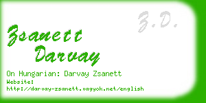 zsanett darvay business card